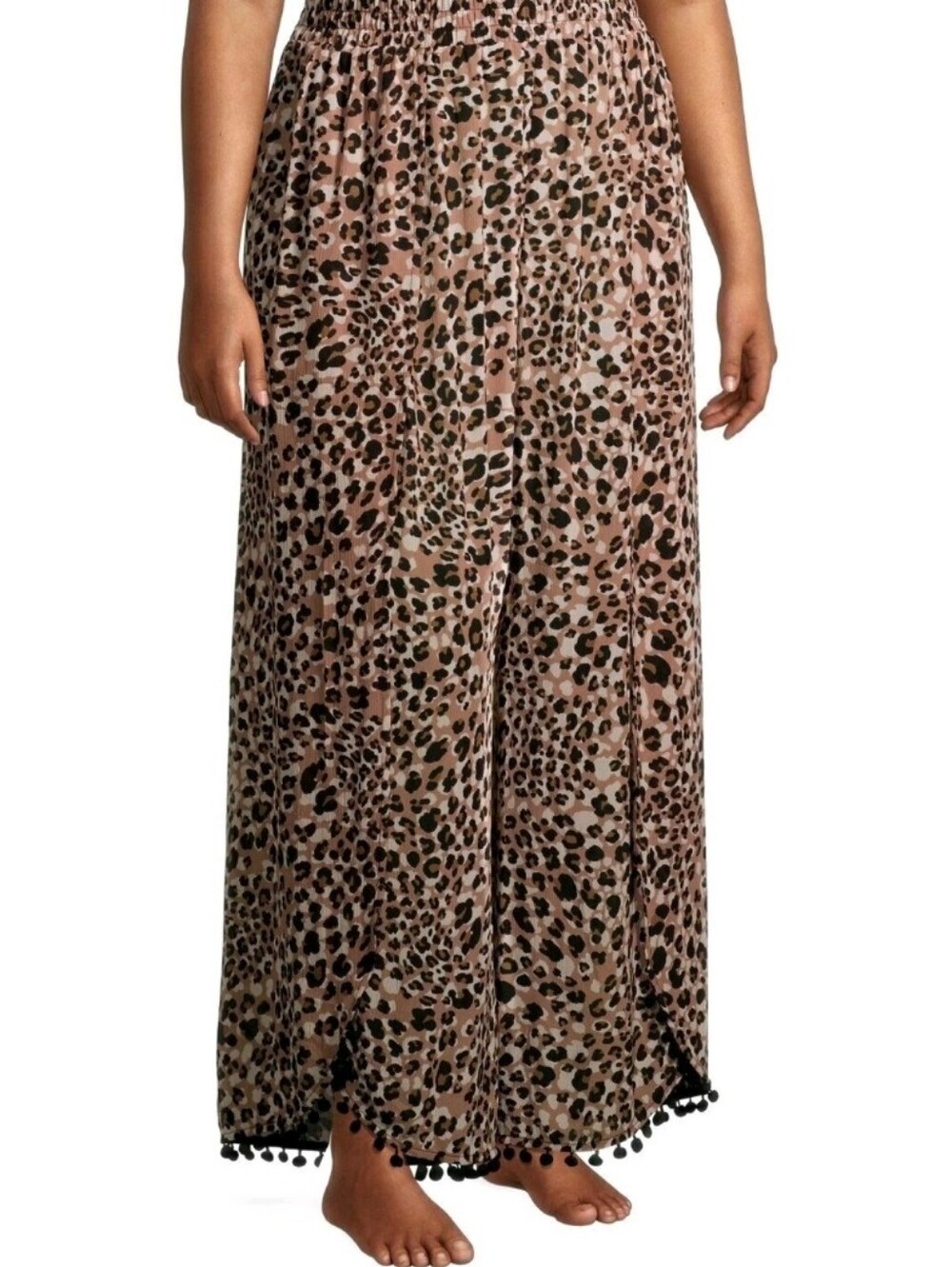 Cheetah Leopard Boho Festival Bathing Suit Cover Up 3X Cruise Beach Lounge